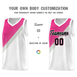 Custom White Sky Blue Gray Diagonal Stripes Color Block Sets Basketball Jersey | BuyFootballJersey