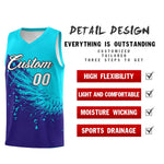 Custom Royal Sky Blue Wing Pattern Sports Uniform Basketball Jersey | BuyFootballJersey