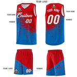 Custom Royal Red Wing Pattern Sports Uniform Basketball Jersey | BuyFootballJersey