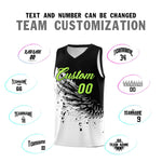 Custom White Black Wing Pattern Sports Uniform Basketball Jersey | BuyFootballJersey