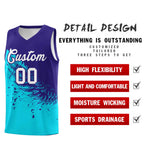Custom Sky Blue Royal Wing Pattern Sports Uniform Basketball Jersey | BuyFootballJersey