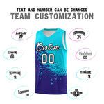 Custom Royal Sky Blue Wing Pattern Sports Uniform Basketball Jersey | BuyFootballJersey