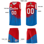 Custom Royal Red Wing Pattern Sports Uniform Basketball Jersey | BuyFootballJersey