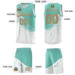 Custom White Bright Green Wing Pattern Sports Uniform Basketball Jersey | BuyFootballJersey