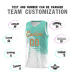 Custom White Bright Green Wing Pattern Sports Uniform Basketball Jersey | BuyFootballJersey