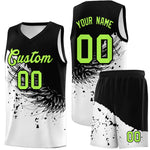 Custom White Black Wing Pattern Sports Uniform Basketball Jersey | BuyFootballJersey