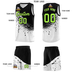 Custom White Black Wing Pattern Sports Uniform Basketball Jersey | BuyFootballJersey