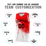 Custom White Light Red Wing Pattern Sports Uniform Basketball Jersey | BuyFootballJersey
