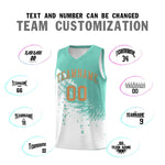 Custom White Bright Green Wing Pattern Sports Uniform Basketball Jersey | BuyFootballJersey