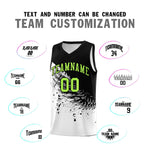 Custom White Black Wing Pattern Sports Uniform Basketball Jersey | BuyFootballJersey