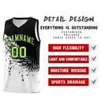Custom White Black Wing Pattern Sports Uniform Basketball Jersey | BuyFootballJersey