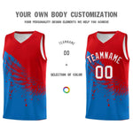 Custom Royal Red Wing Pattern Sports Uniform Basketball Jersey | BuyFootballJersey