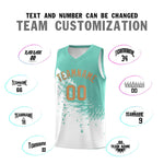 Custom White Bright Green Wing Pattern Sports Uniform Basketball Jersey | BuyFootballJersey
