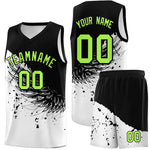 Custom White Black Wing Pattern Sports Uniform Basketball Jersey | BuyFootballJersey