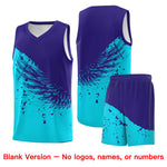 Custom Sky Blue Royal Wing Pattern Sports Uniform Basketball Jersey | BuyFootballJersey