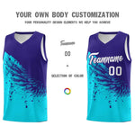 Custom Sky Blue Royal Wing Pattern Sports Uniform Basketball Jersey | BuyFootballJersey