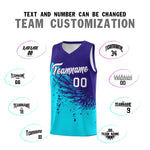 Custom Sky Blue Royal Wing Pattern Sports Uniform Basketball Jersey | BuyFootballJersey