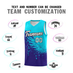 Custom Royal Sky Blue Wing Pattern Sports Uniform Basketball Jersey | BuyFootballJersey