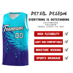 Custom Royal Sky Blue Wing Pattern Sports Uniform Basketball Jersey | BuyFootballJersey