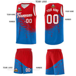 Custom Royal Red Wing Pattern Sports Uniform Basketball Jersey | BuyFootballJersey