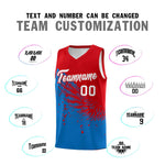 Custom Royal Red Wing Pattern Sports Uniform Basketball Jersey | BuyFootballJersey