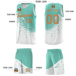 Custom White Bright Green Wing Pattern Sports Uniform Basketball Jersey | BuyFootballJersey
