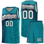 Custom Aqua Dot Scatter Graffiti Pattern Sports Uniform Basketball Jersey | BuyFootballJersey