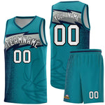 Custom Aqua Dot Scatter Graffiti Pattern Sports Uniform Basketball Jersey | BuyFootballJersey