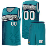 Custom Aqua Dot Scatter Graffiti Pattern Sports Uniform Basketball Jersey | BuyFootballJersey