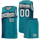 Custom Aqua Dot Scatter Graffiti Pattern Sports Uniform Basketball Jersey | BuyFootballJersey