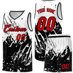 Custom White Black Snow Mountain Beast Pattern Sports Uniform Basketball Jersey | BuyFootballJersey
