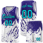 Custom Royal White Snow Mountain Beast Pattern Sports Uniform Basketball Jersey | BuyFootballJersey