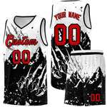Custom White Black Snow Mountain Beast Pattern Sports Uniform Basketball Jersey | BuyFootballJersey