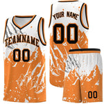 Custom White Gold Orange Snow Mountain Beast Pattern Sports Uniform Basketball Jersey | BuyFootballJersey