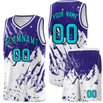 Custom Royal White Snow Mountain Beast Pattern Sports Uniform Basketball Jersey | BuyFootballJersey