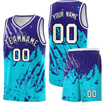 Custom Royal Sky Blue Snow Mountain Beast Pattern Sports Uniform Basketball Jersey | BuyFootballJersey