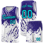 Custom Royal White Snow Mountain Beast Pattern Sports Uniform Basketball Jersey | BuyFootballJersey