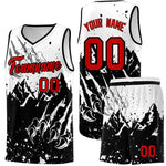 Custom White Black Snow Mountain Beast Pattern Sports Uniform Basketball Jersey | BuyFootballJersey