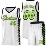 Custom White Black Personalized Side Symmetrical Line Pattern Sports Uniform Basketball Jersey | BuyFootballJersey