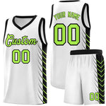 Custom White Black Personalized Side Symmetrical Line Pattern Sports Uniform Basketball Jersey | BuyFootballJersey