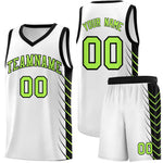 Custom White Black Personalized Side Symmetrical Line Pattern Sports Uniform Basketball Jersey | BuyFootballJersey