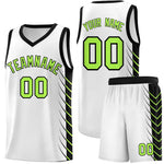Custom White Black Personalized Side Symmetrical Line Pattern Sports Uniform Basketball Jersey | BuyFootballJersey