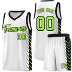 Custom White Black Personalized Side Symmetrical Line Pattern Sports Uniform Basketball Jersey | BuyFootballJersey