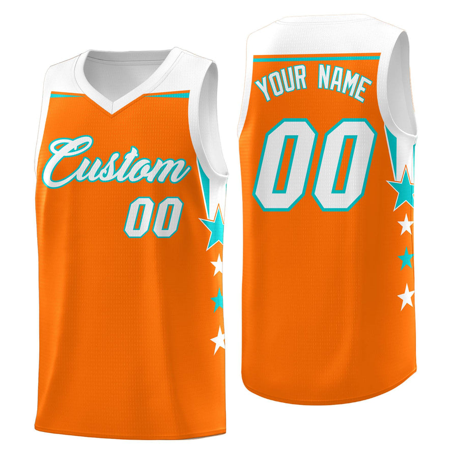 Custom Purple White Two Tone Side Star Color Block Drapable Uniform Basketball Jersey | BuyFootballJersey