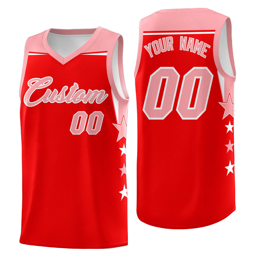Custom Navy White Two Tone Side Star Color Block Sublimation Printing Uniform Basketball Jersey | BuyFootballJersey