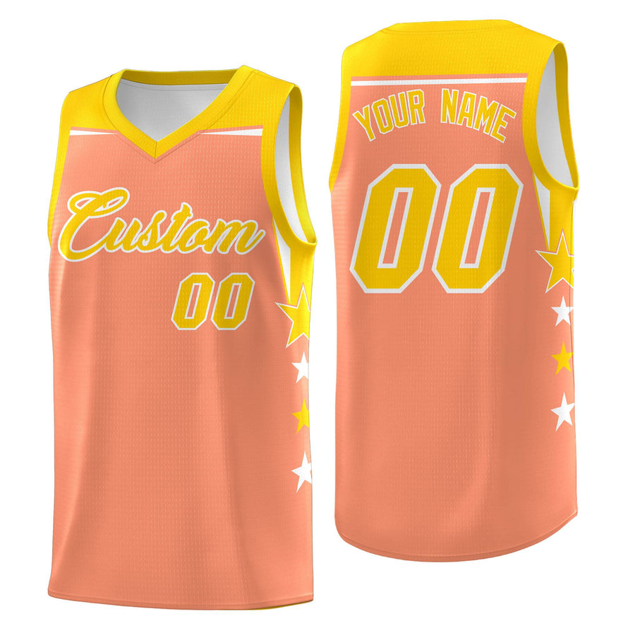 Custom Kelly Green White Two Tone Side Star Color Block Sublimation Printing Uniform Basketball Jersey | BuyFootballJersey