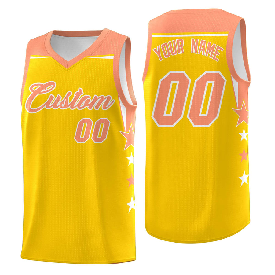 Custom Green Kelly Green Two Tone Side Star Color Block Breathable Uniform Basketball Jersey | BuyFootballJersey