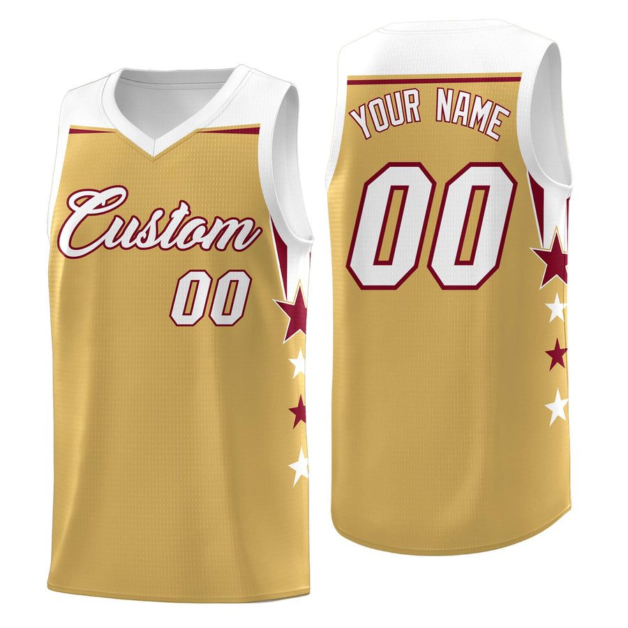 Custom Green White Two Tone Side Star Color Block Sublimation Printing Uniform Basketball Jersey | BuyFootballJersey
