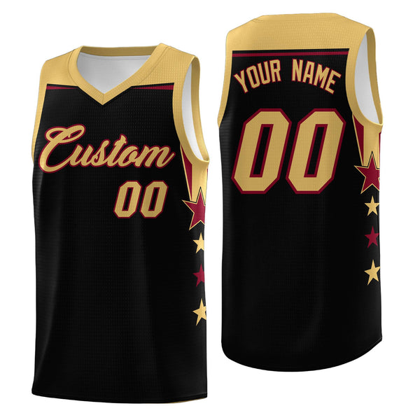 Custom White Royal Two Tone Side Star Color Block Quick-Drying Uniform Basketball Jersey | BuyFootballJersey
