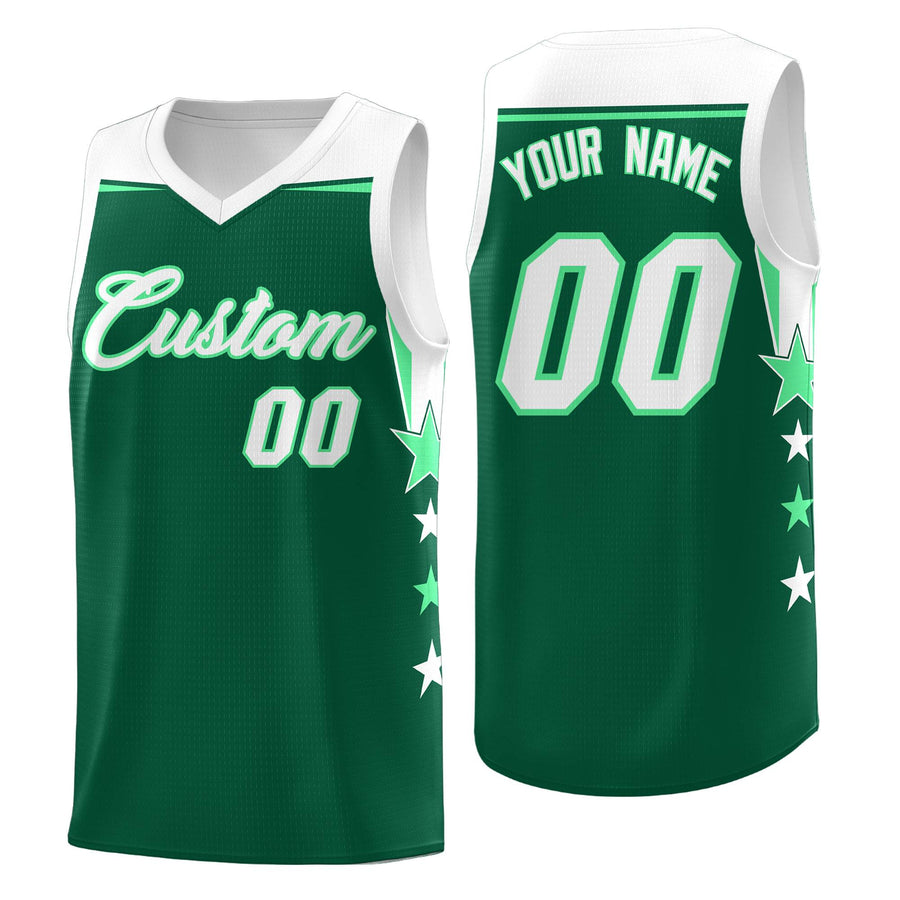 Custom Purple White Two Tone Side Star Color Block Lightweight Uniform Basketball Jersey | BuyFootballJersey